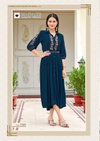 Aashmin By Kadlee Rayon Embroidered Designer Kurtis Wholesale Online
